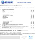 First Point of Contact Screening